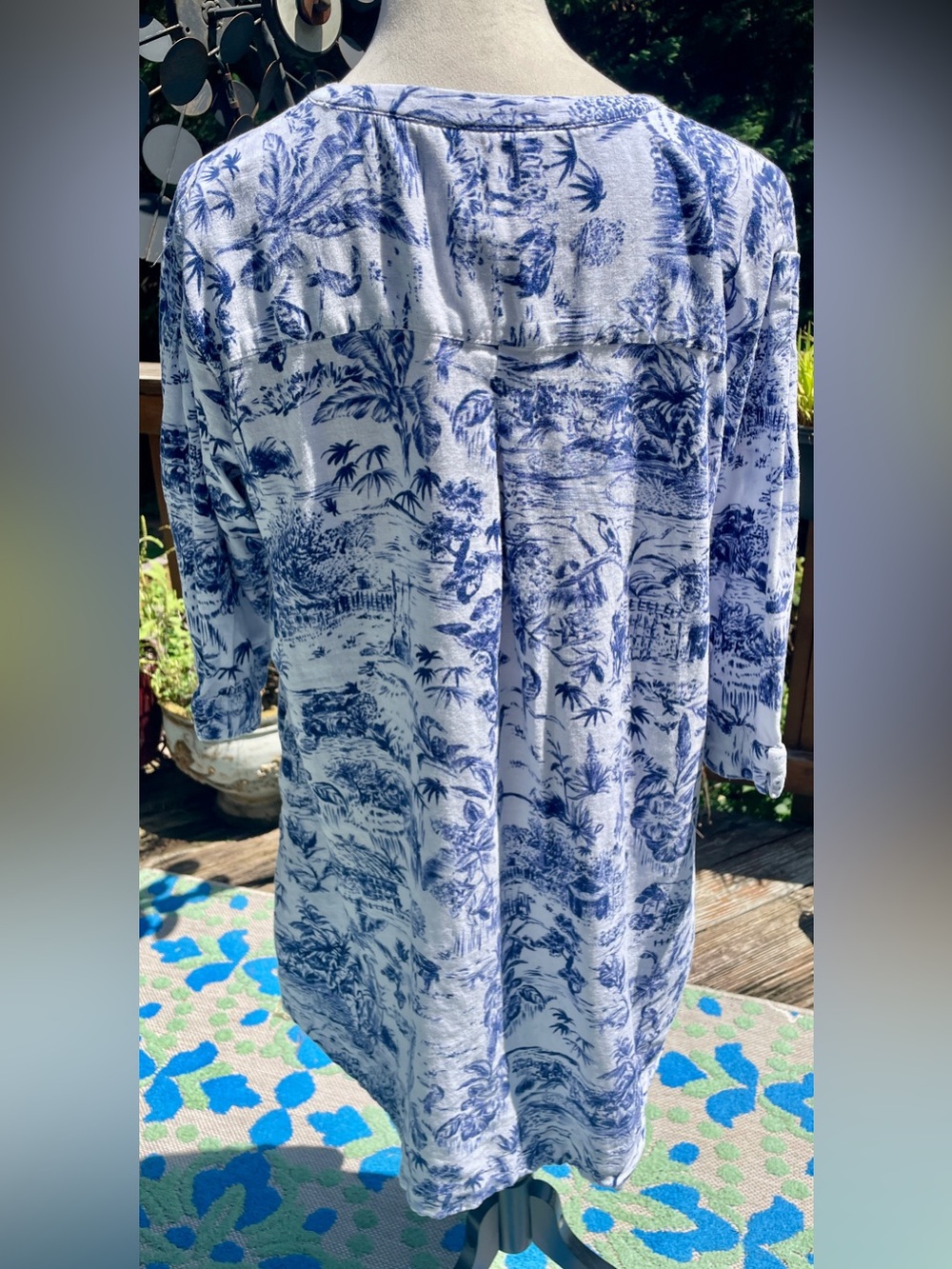 Joie Linen Button Front Dress with POCKETS. Size Small. Relaxed fit. - Picture 3 of 12